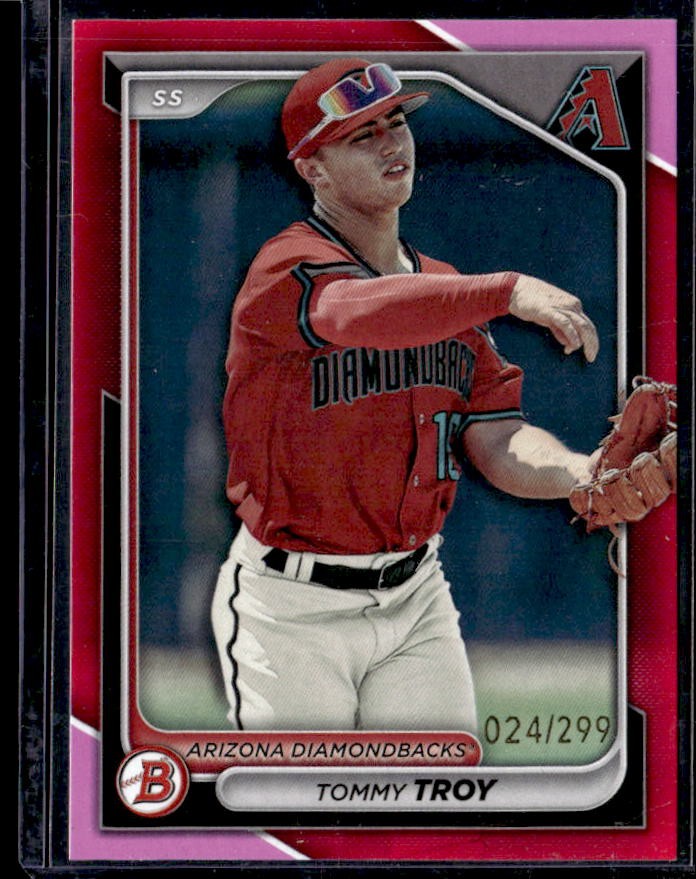 2024 Bowman Tommy Troy Prospects Fuchsia #/299