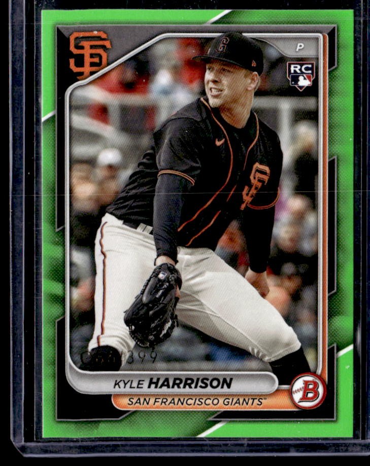 2024 Bowman Kyle Harrison Neon Green #/399