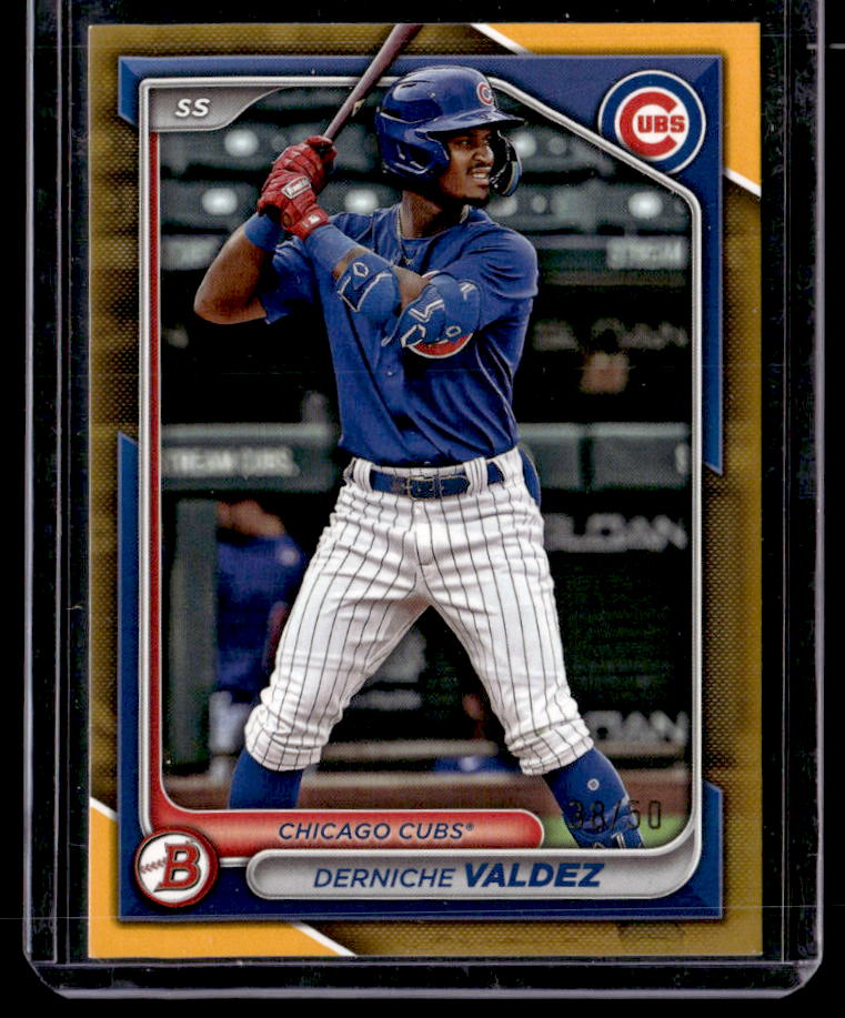 2024 Bowman Draft Derniche Valdez Gold #/50