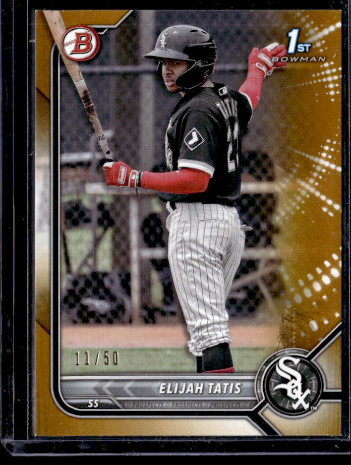 2022 Bowman Elijah Tatis Prospects Gold #/50