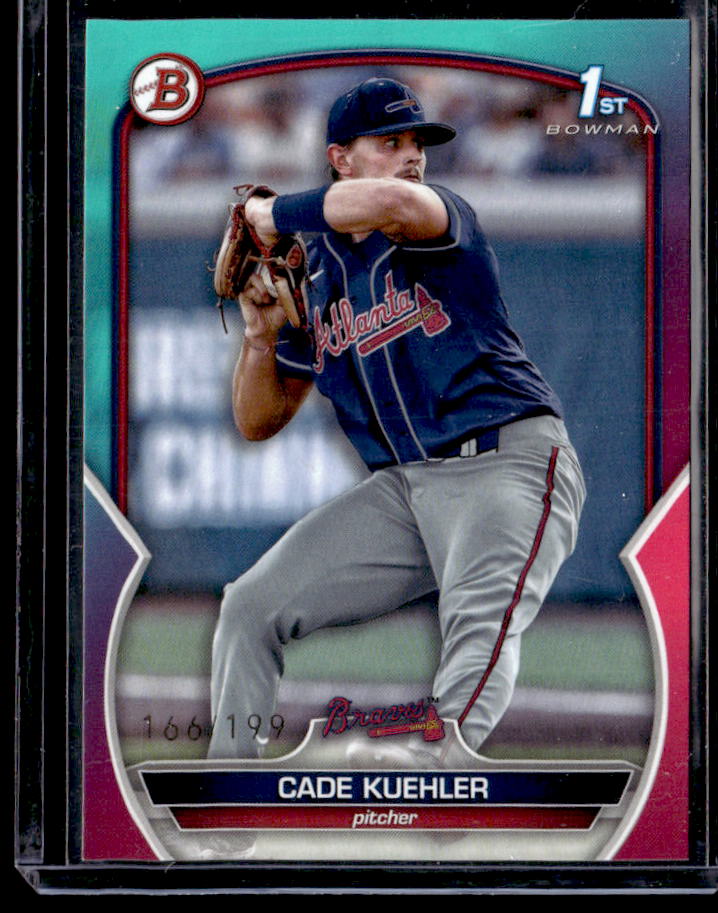 2023 Bowman Draft Cade Kuehler Aqua/Pink Gradient #/199