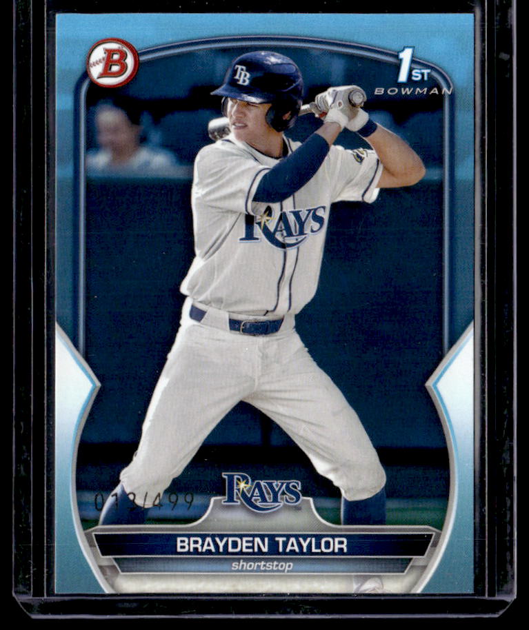 2023 Bowman Draft Brayden Taylor Sky Blue #/499