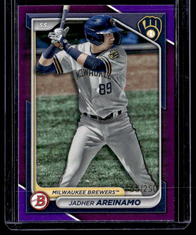 2024 Bowman Jadher Areinamo Prospects Purple #/250