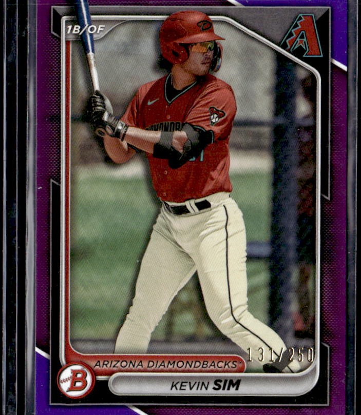 2024 Bowman Kevin Sim Prospects Purple #/250