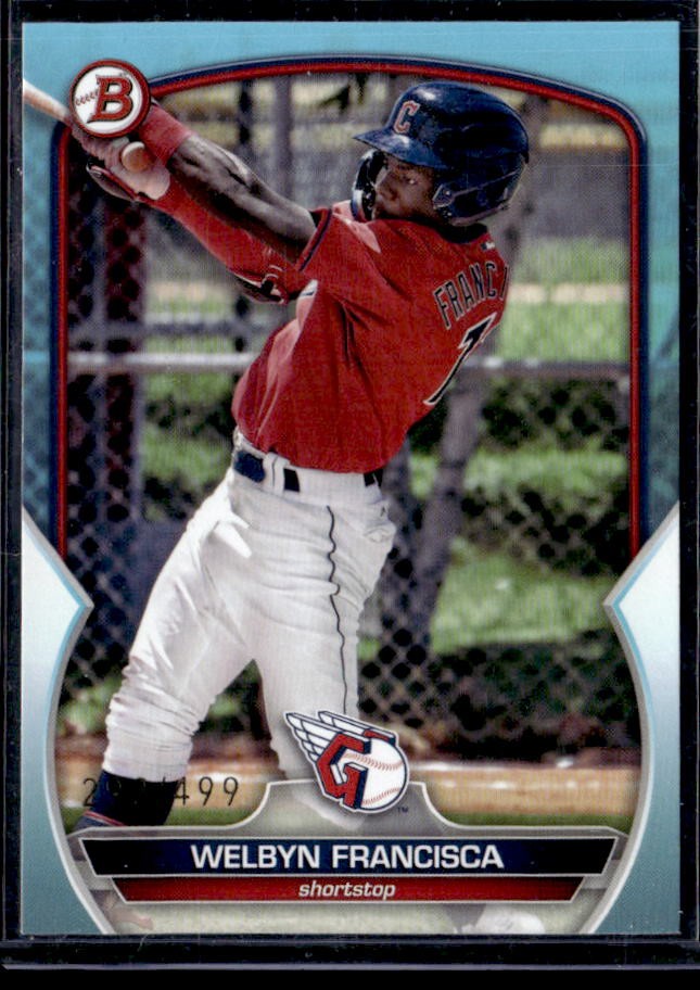 2023 Bowman Draft Welbyn Francisca Sky Blue #/499