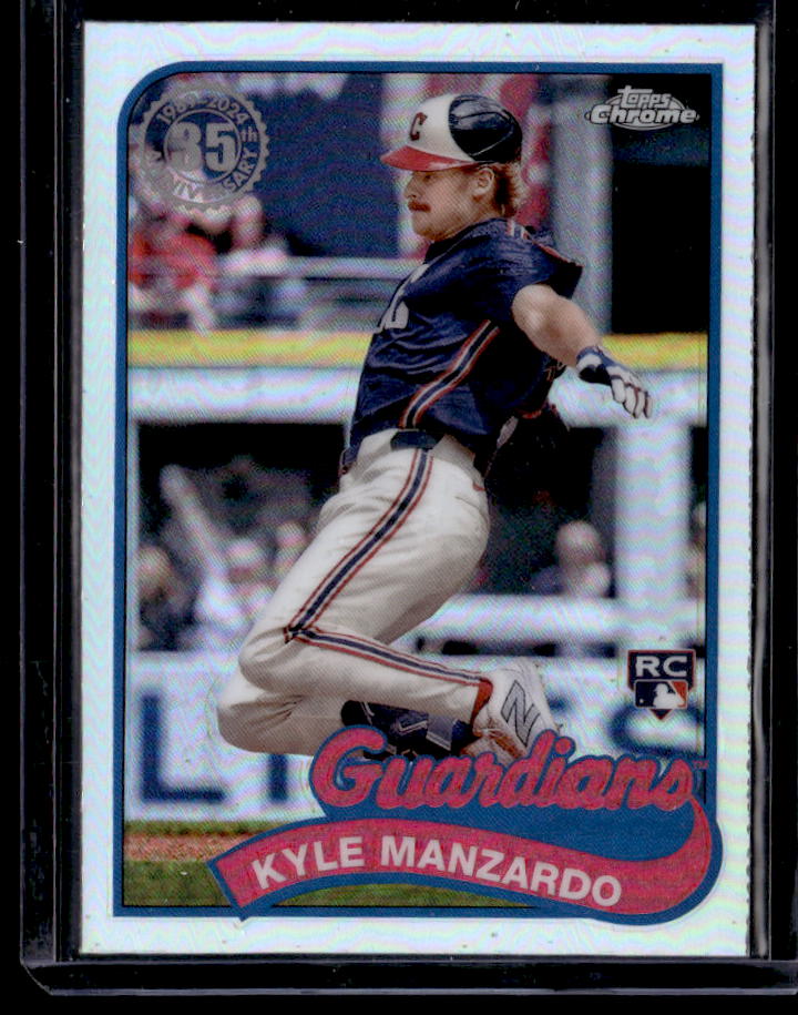 2024 Topps Chrome Update Kyle Manzardo 1989 Topps Baseball 35th Anniversary