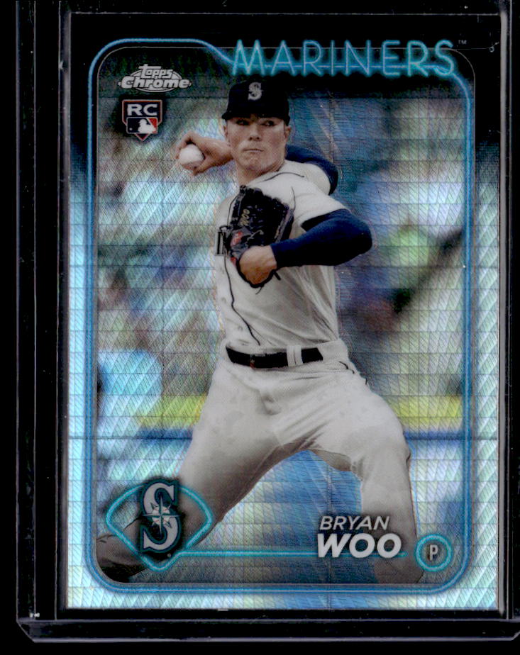 2024 Topps Chrome Bryan Woo Prism Refractors Rookie