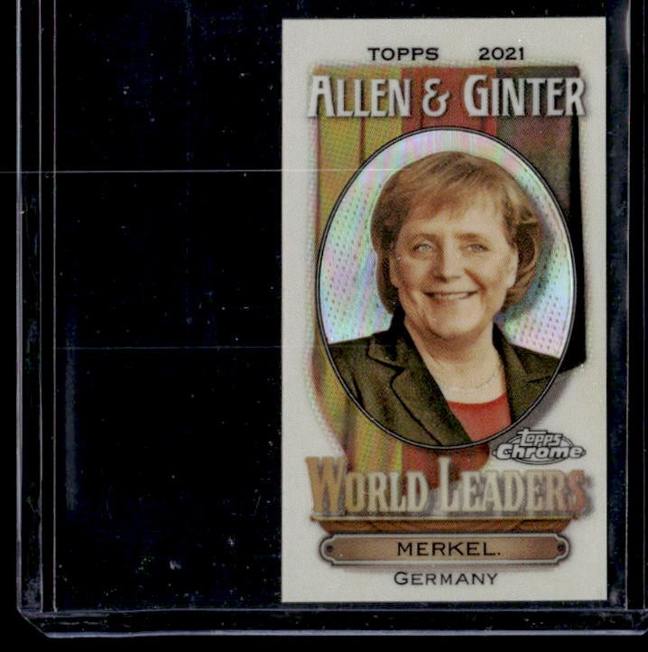 2021 Topps Allen & Ginter Angela Merkel World Leaders Minis
