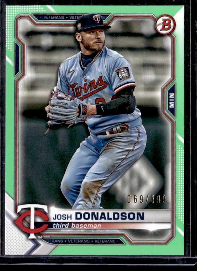 2021 Bowman Josh Donaldson Neon Green #/399