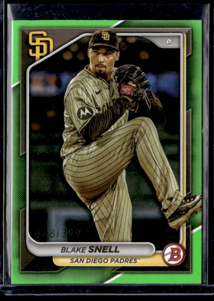 2024 Bowman Blake Snell Neon Green #/399