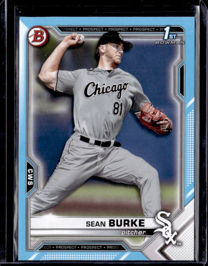 2021 Bowman Draft Sean Burke Sky Blue #/499