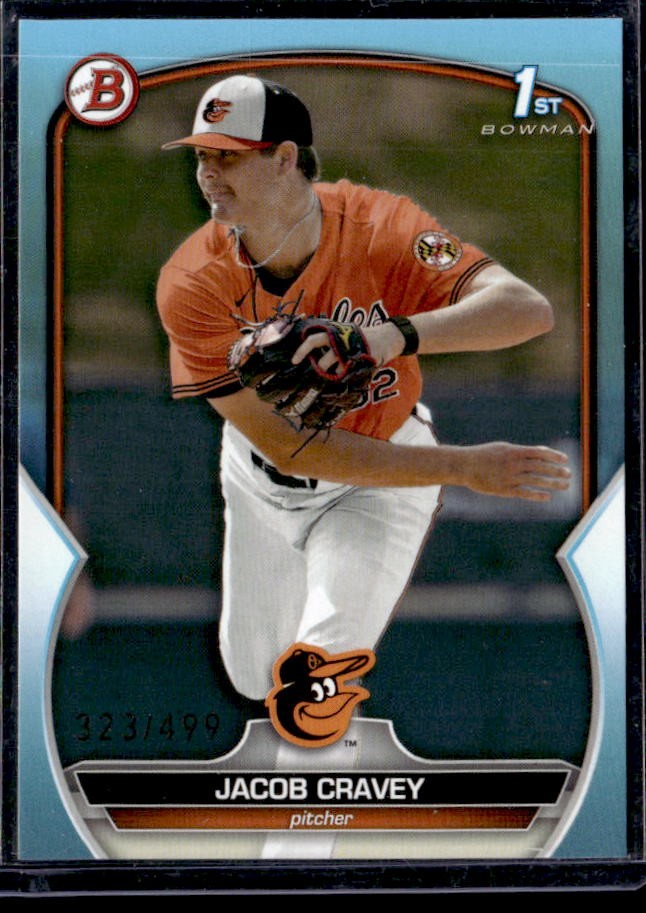 2023 Bowman Draft Jacob Cravey Sky Blue #/499