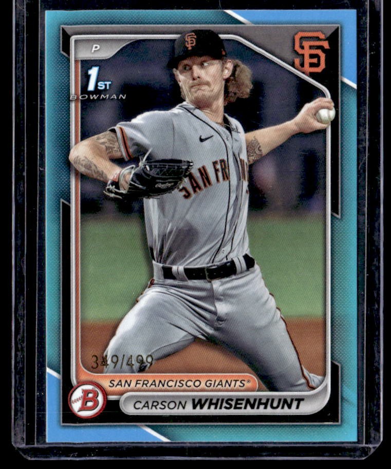 2024 Bowman Carson Whisenhunt Prospects Sky Blue #/499