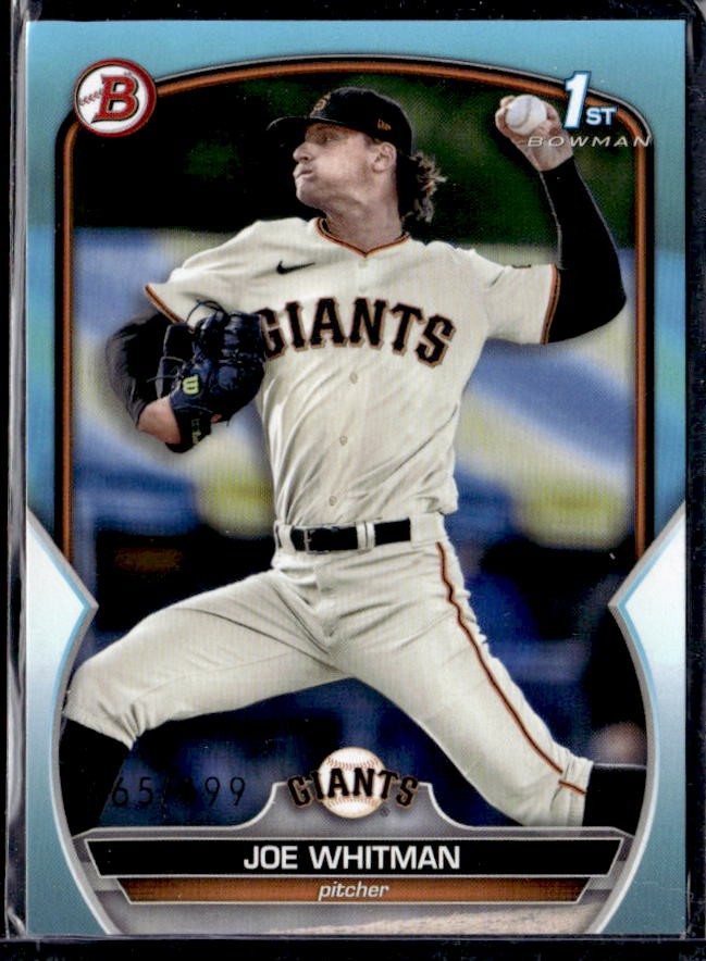 2023 Bowman Draft Joe Whitman Sky Blue #/499