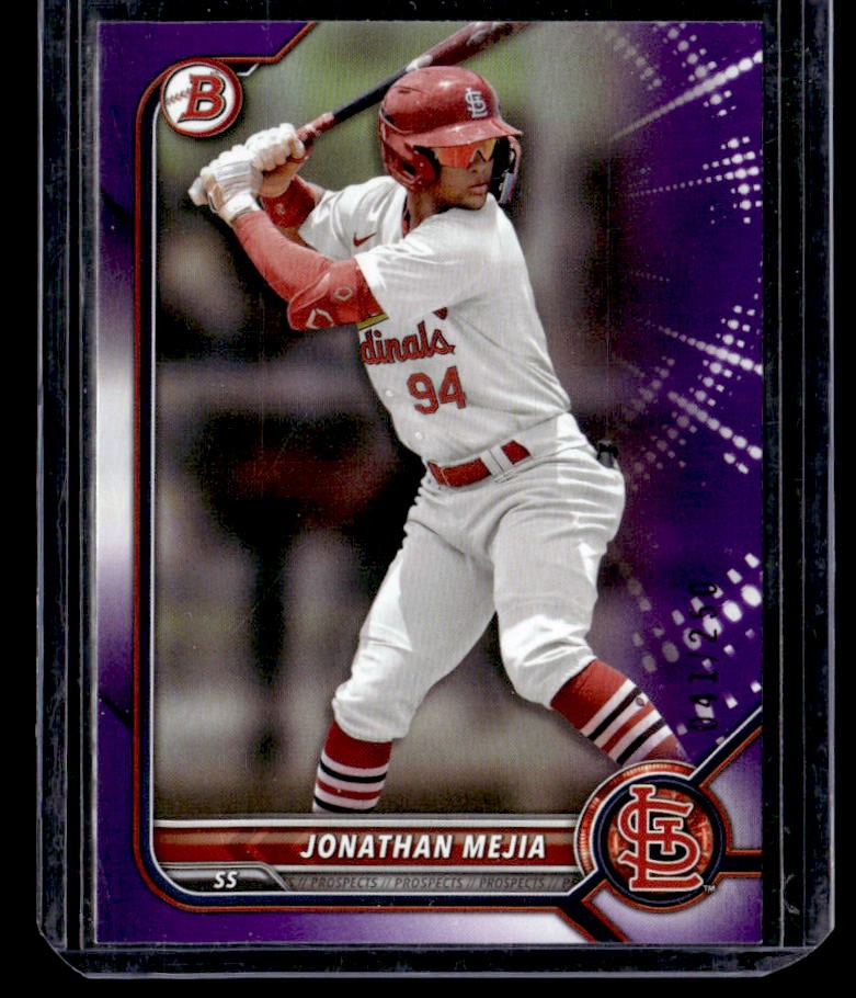 2022 Bowman Draft Jonathan Mejia Purple #/250