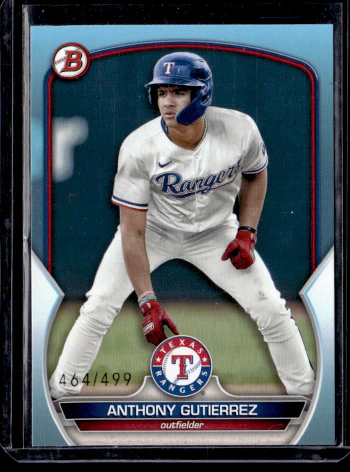 2023 Bowman Draft Anthony Gutierrez Sky Blue #/499