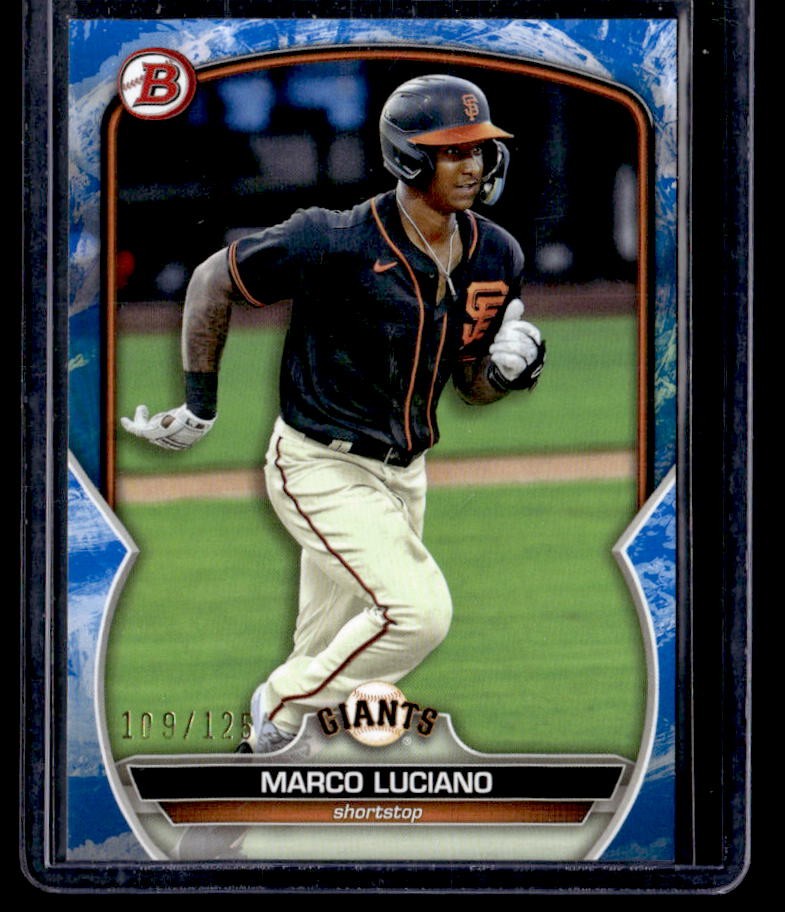 2023 Bowman Marco Luciano Prospects Blue Pattern #/125