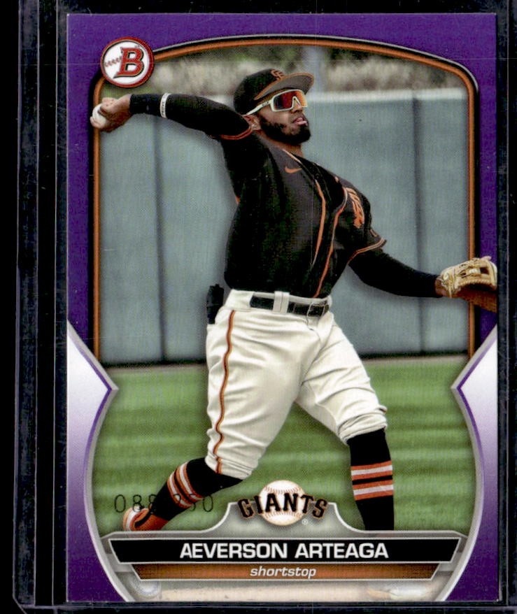 2023 Bowman Aeverson Arteaga Prospects Purple #/250