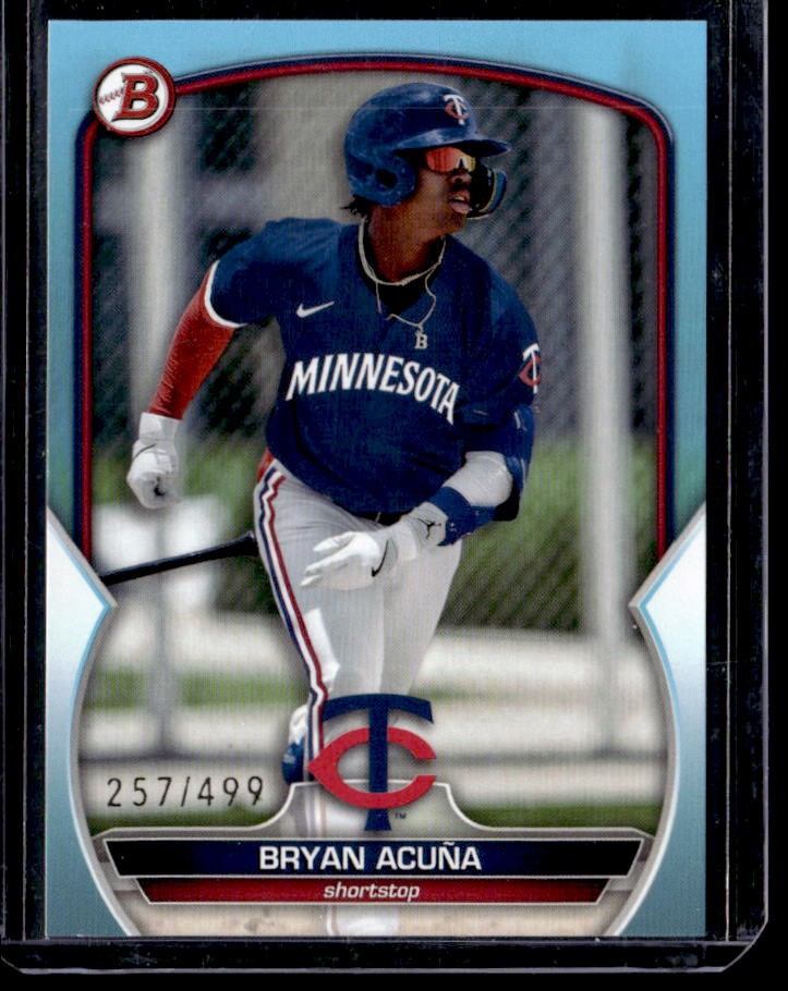 2023 Bowman Draft Bryan Acuña Sky Blue #/499