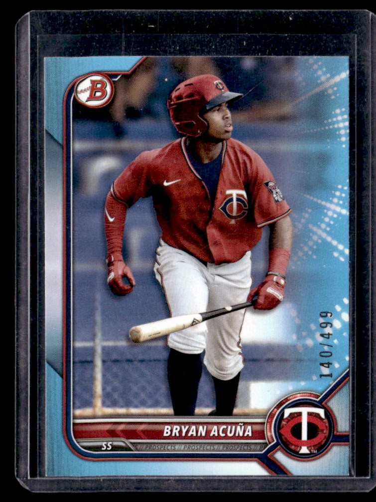 2022 Bowman Draft Bryan Acuña Sky Blue #/499
