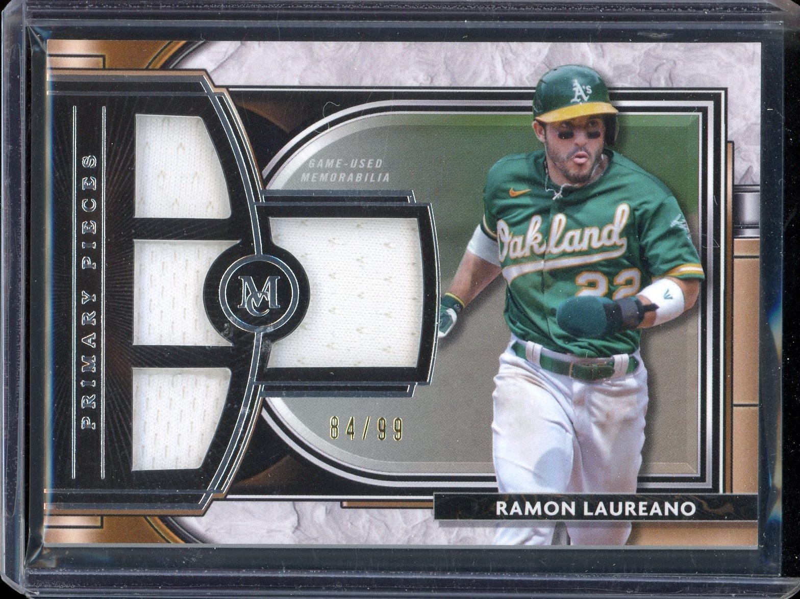 2021 Topps Museum Collection Ramon Laureano Primary Pieces Quad Relics #/99