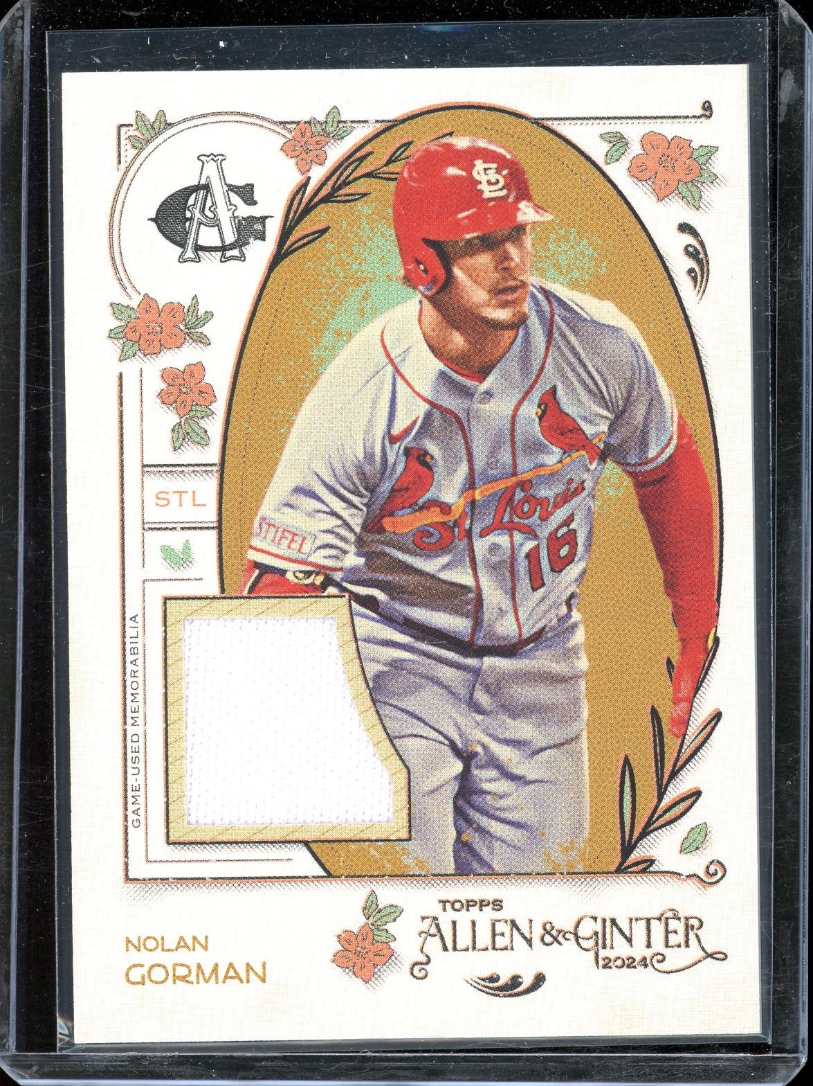 2024 Topps Allen & Ginter Nolan Gorman Full-Size Relics B