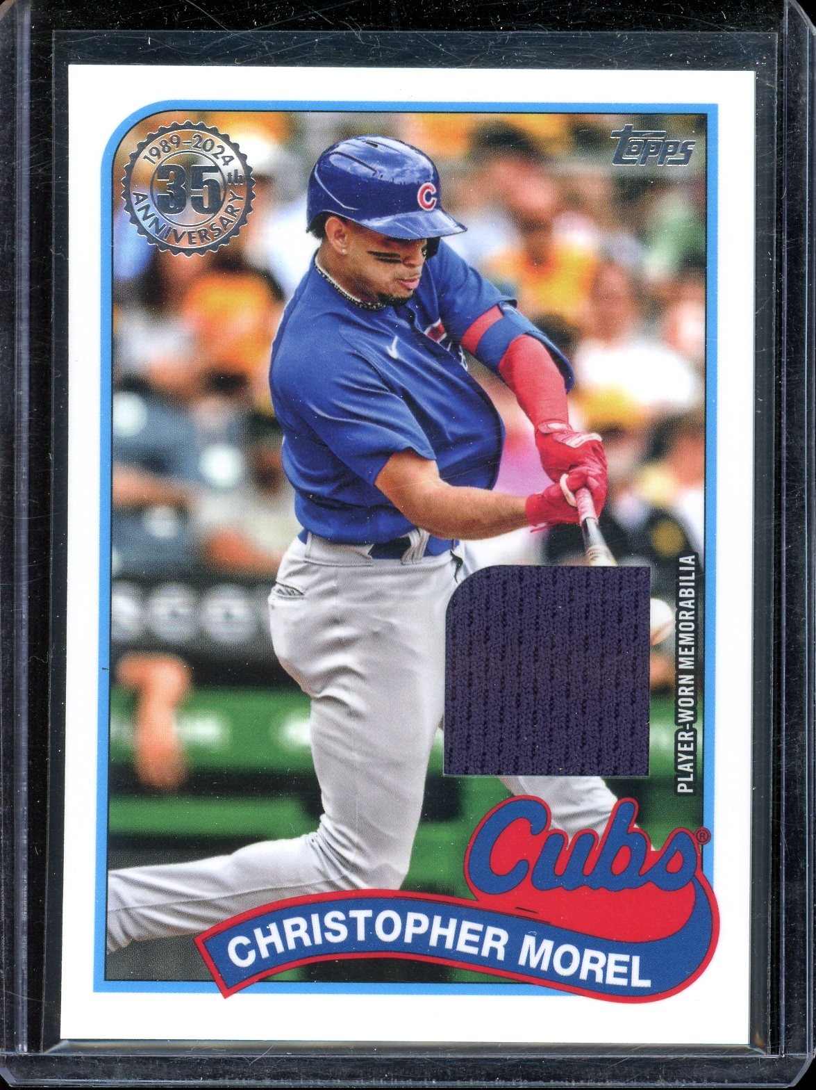 2024 Topps Christopher Morel 1989 Topps Baseball 35th Anniversary Relic