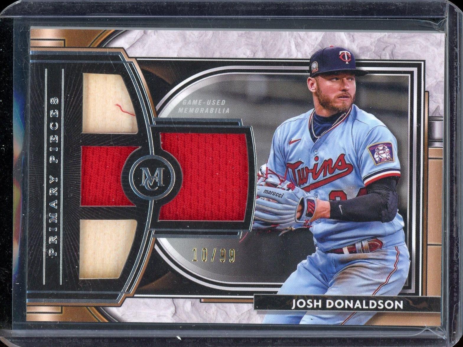 2016 Topps Museum Collection Josh Donaldson Primary Pieces Quad Relics #/99