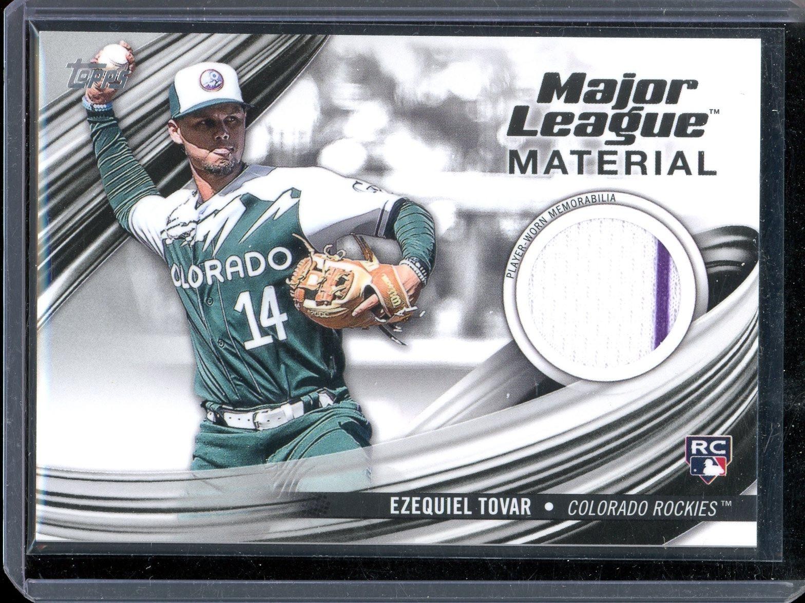 2023 Topps Update Ezequiel Tovar Major League Material
