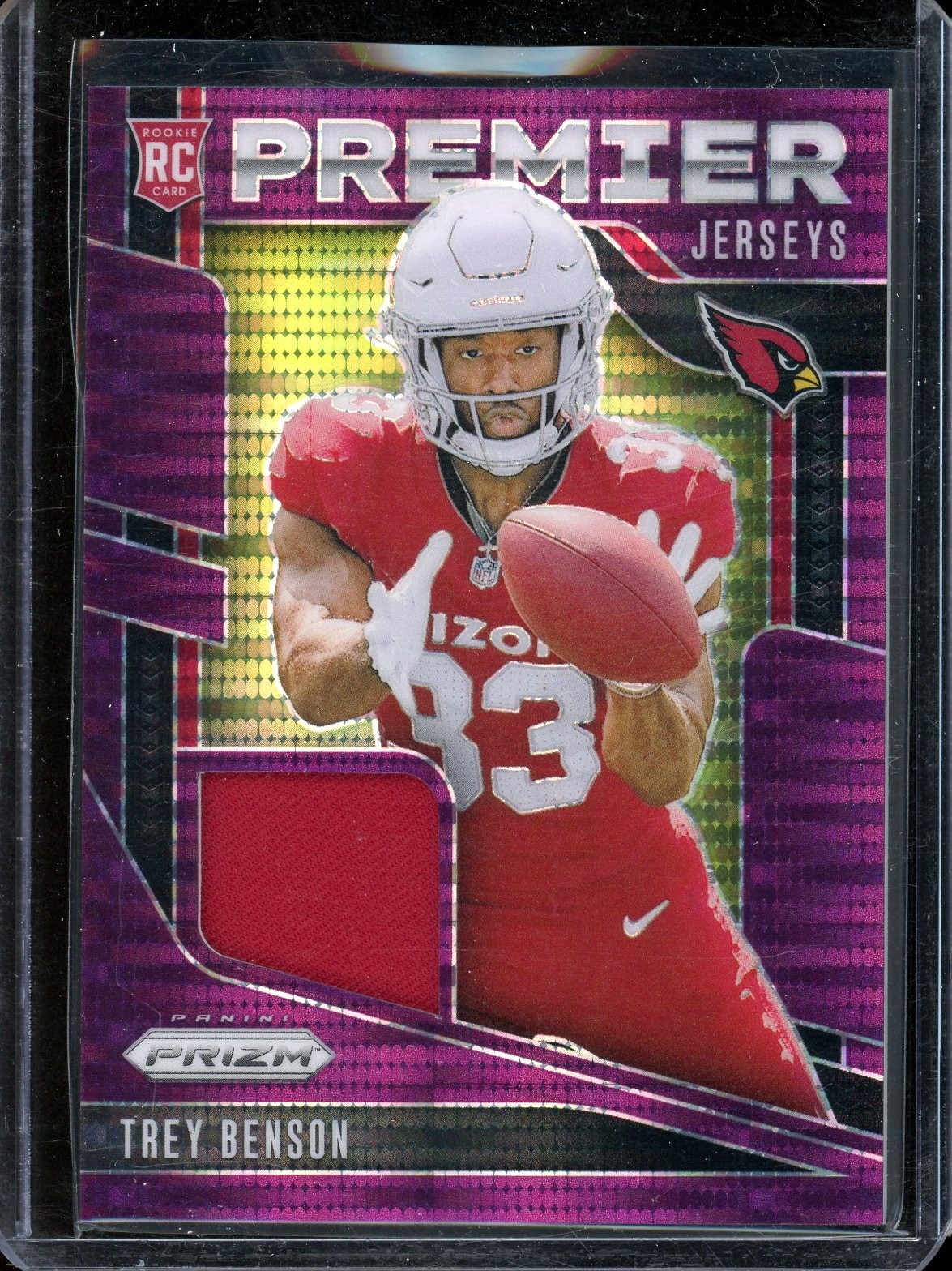 2024 Panini Prizm Trey Benson Premier Jerseys Pink