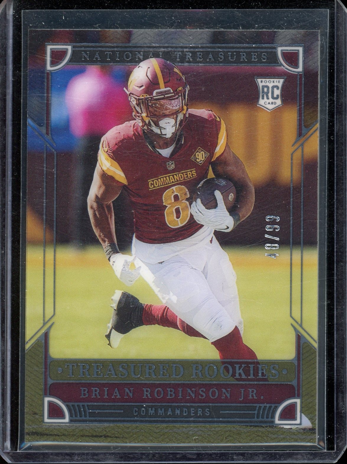 2022 Panini National Treasures Brian Robinson Jr. Treasured Rookies #/99