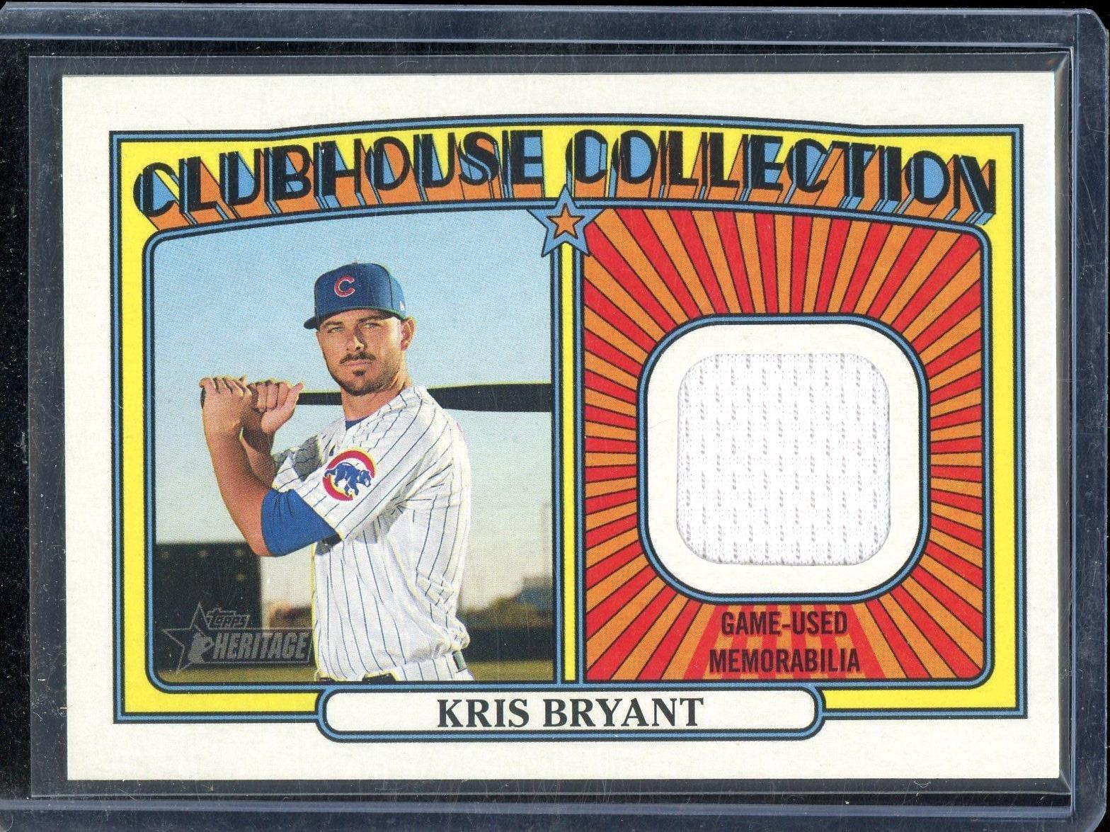 2021 Topps Heritage Kris Bryant Clubhouse Collection Relics