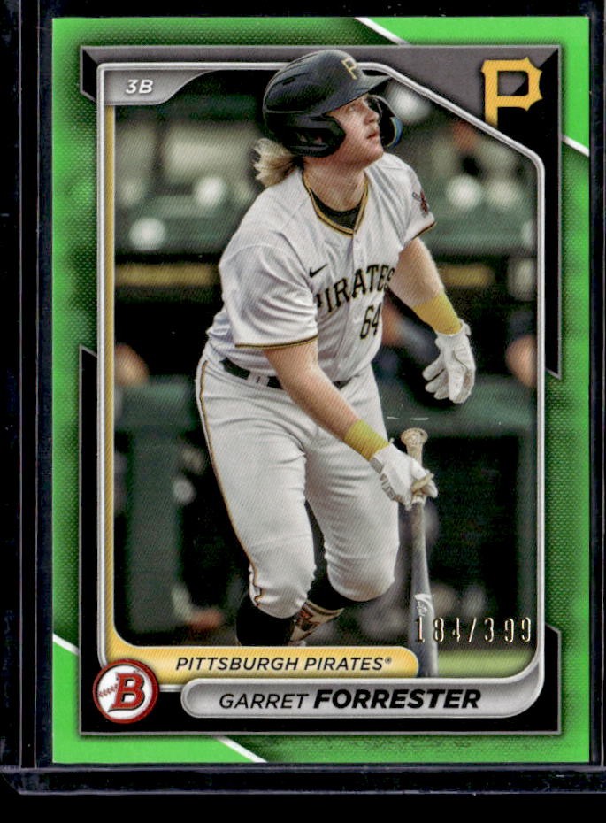 2024 Bowman Garret Forrester Prospects Neon Green #/399