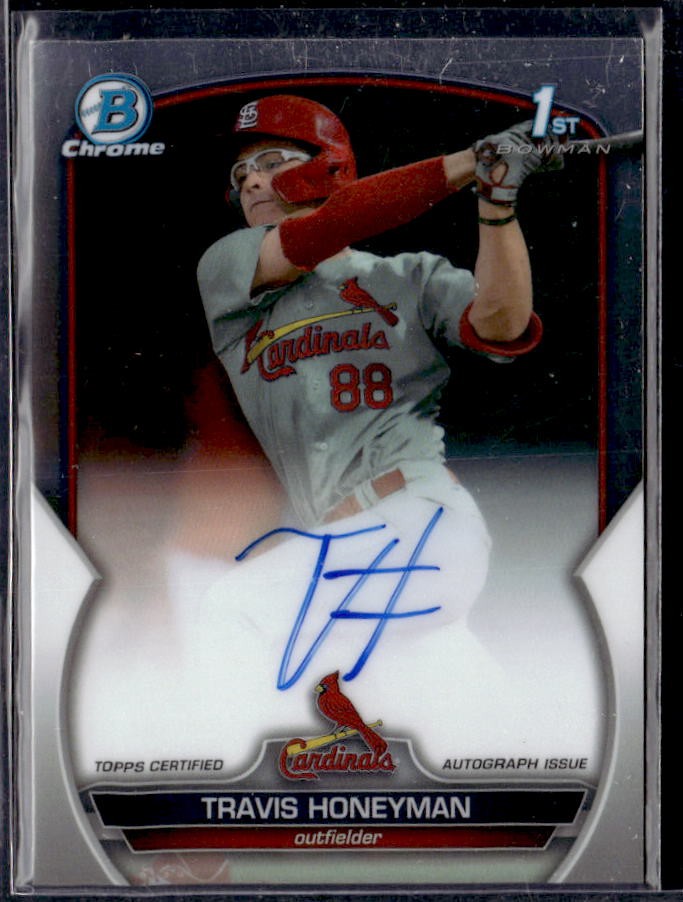 2023 Bowman Draft Travis Honeyman Chrome Prospect Autographs