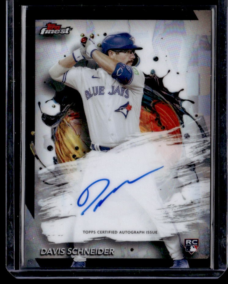 2024 Finest Davis Schneider Finest Autographs Refractors