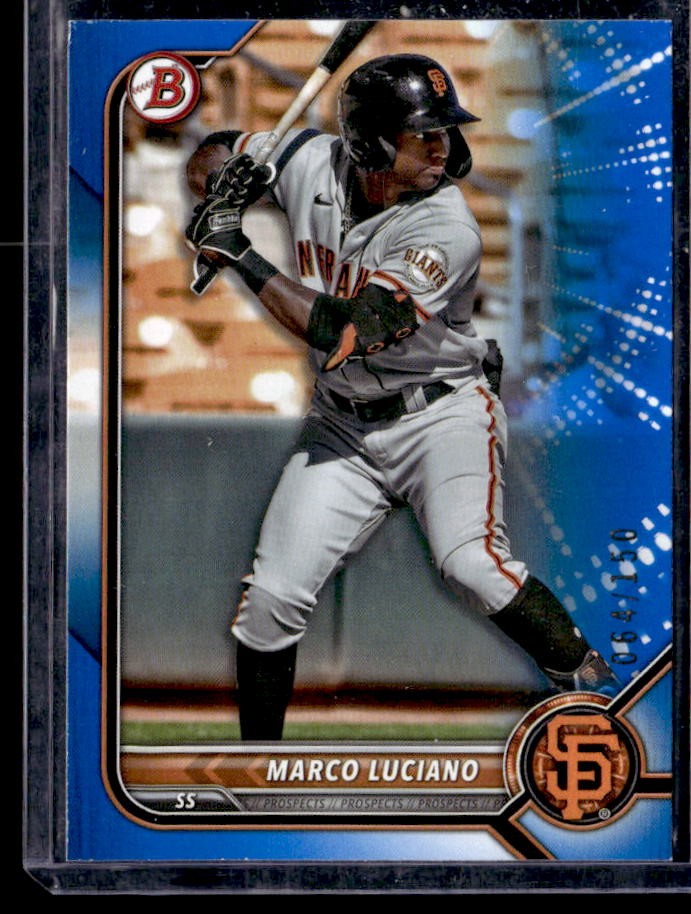 2022 Bowman Draft Marco Luciano Blue #/150