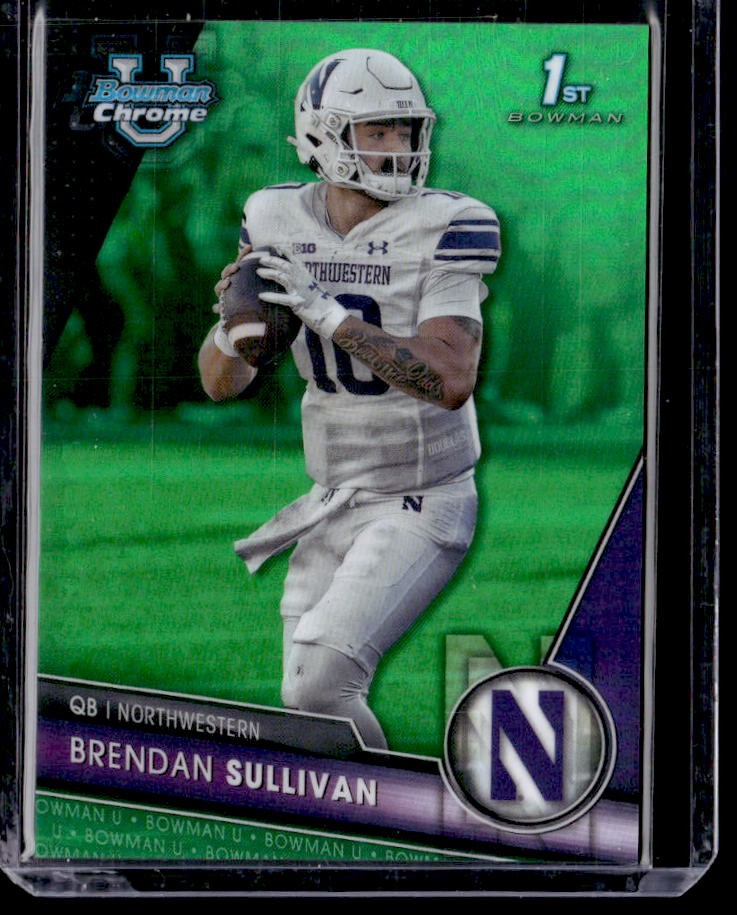 2023 Bowman University Chrome Brendan Sullivan Green Refractor #/99
