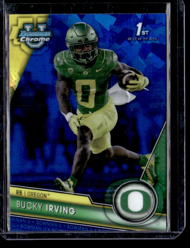 2023 Bowman University Chrome Sapphire Edition Bucky Irving