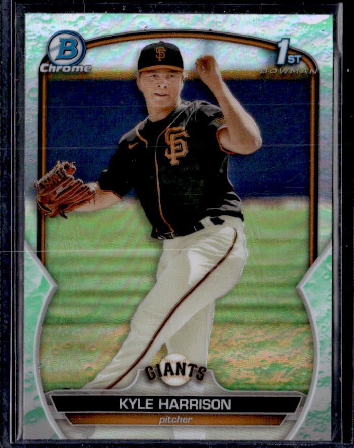 2023 Bowman Kyle Harrison Chrome Prospects Lunar Glow Refractors
