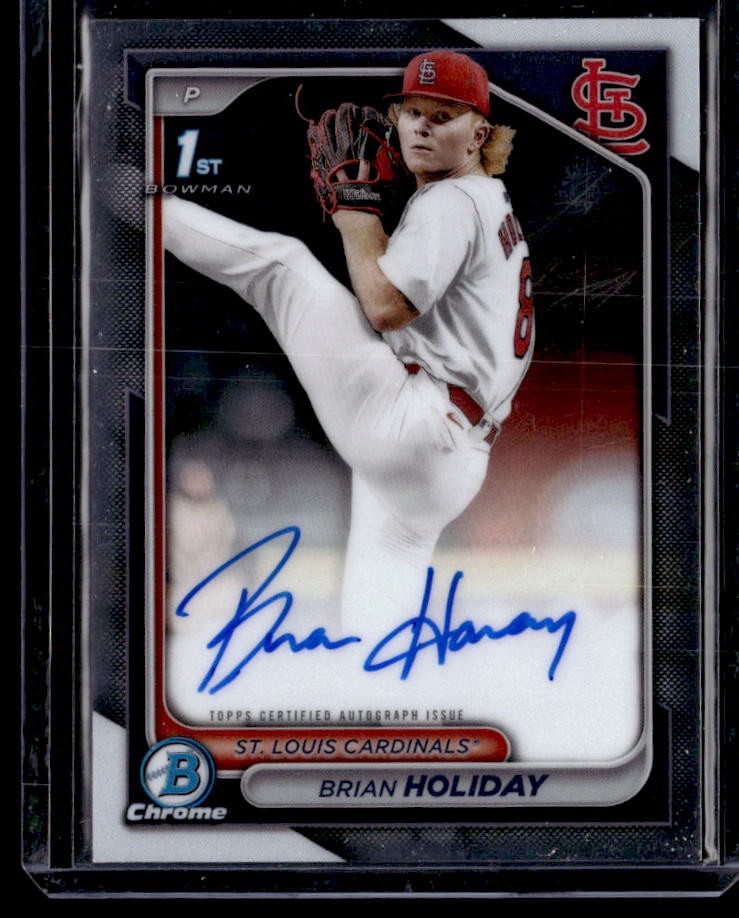 2024 Bowman Draft Brian Holiday Chrome Prospect Autographs