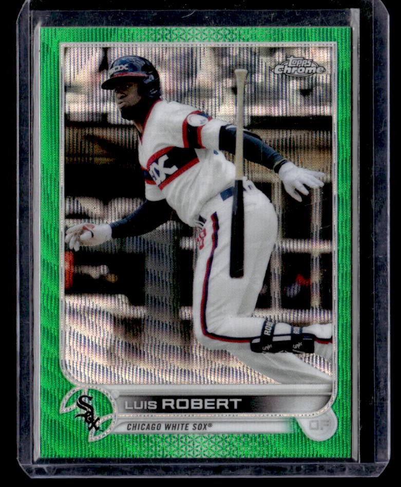 2022 Topps Chrome Luis Robert Green Refractor #/99