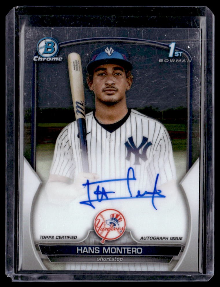 2023 Bowman Chrome Hans Montero Prospect Autographs