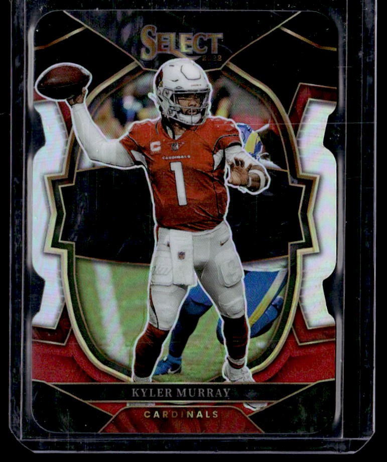2022 Panini Select Kyler Murray Black and Red Prizm Die Cut