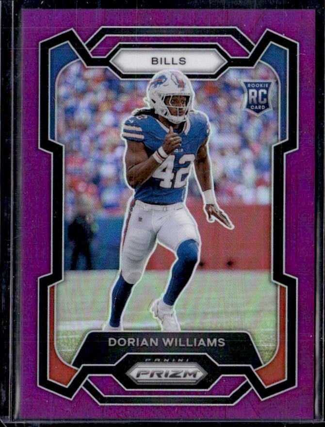 2023 Panini Prizm Dorian Williams Purple #/125