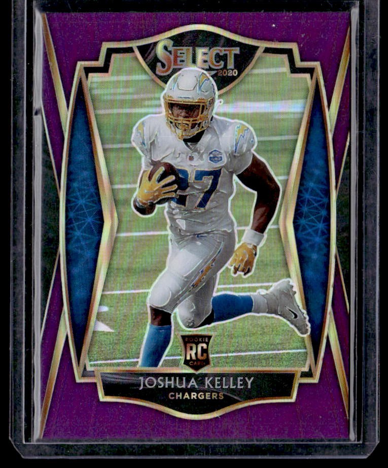 2020 Panini Select Joshua Kelley Purple Prizm Rookie #/75