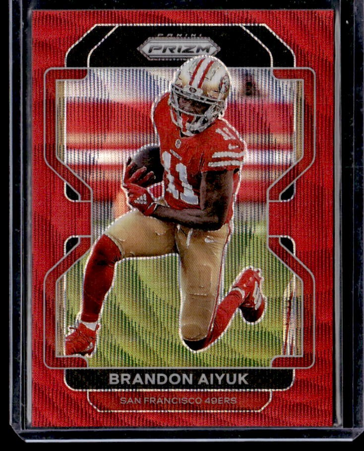 2021 Panini Prizm Brandon Aiyuk Red Wave #/149