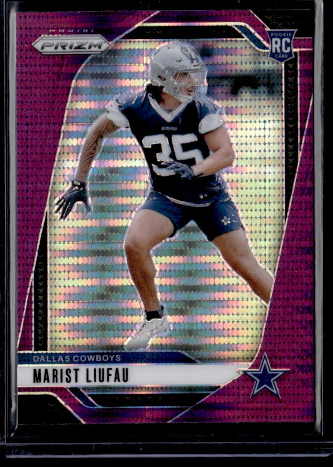 2024 Panini Prizm Marist Liufau Purple Pulsar Rookie