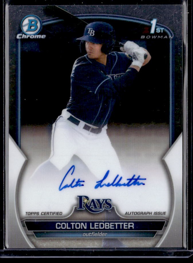 2023 Bowman Draft Colton Ledbetter Chrome Prospect Autographs