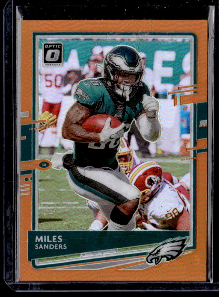 2020 Donruss Optic Miles Sanders Orange #/199