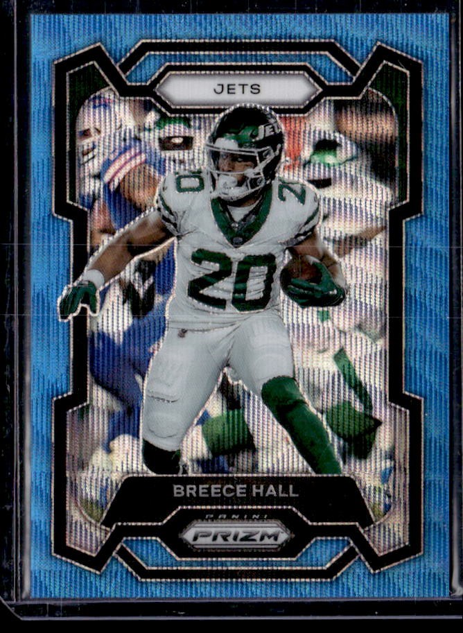 2023 Panini Prizm Breece Hall Blue Wave #/199